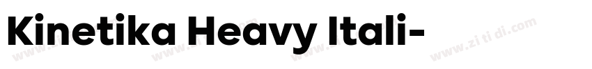 Kinetika Heavy Itali字体转换
